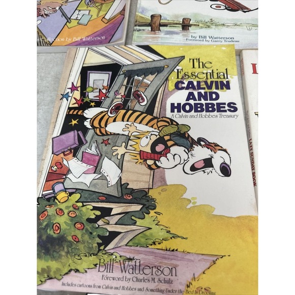 Calvin and Hobbes Books Lot Of 8 Bill Watterson Paperback - Picture 2 of 9